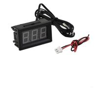 Misuratore di temperatura digitale a LED con sonda da 1 m per sistemi da 12 V, compatibile con auto, piscine, acquari, terrari, frigoriferi e serbatoi (verde)