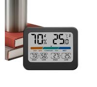Misuratore di temperatura digitale - Registratore di temperatura con registrazione massima e minima - Misuratore di umidità con grande display colorato, per l'uso in casa, camera da letto, cameretta