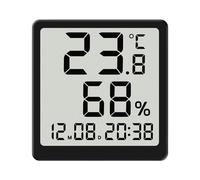 Misuratore di temperatura e umidità digitale con | Misuratore di umidità per interni, per casa, camera da letto, soggiorno, serra, garage, bagno, doccia, ufficio
