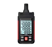 Misuratore di temperatura e umidità digitale HT607, termometro-igrometro da laboratorio professionale, termometro-igrometro da fattoria per interni ed esterni