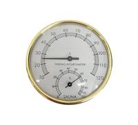 Misuratore di temperatura e umidità per sauna interna con letture precise, realizzato con materiali ABS e PC per resistere alle condizioni di calore e umidità della sauna