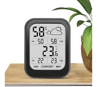 Misuratore Di Temperatura E Umidità - Sensore Igrometro Interno | Previsioni Meteorologiche Interne In Reale | Tester Di Umidità Della Temperatura Interna, Misurazione In Reale, Com
