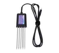 Misuratore di Temperatura EC NPK PH EC 8 in 1 per Il Terreno | Sensore Ad Alta Precisione per la fertilità del Terreno Agricolo del Prato del Giardino, Connessione Smartphone di Tipo C
