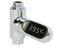 Misuratore di temperatura per doccia Termometro For Doccia, Display A LED, Contatore 'acqua For Bagnetto, Rotazione A 360°, Monitoraggio A Temperatura Autogenerante Per la casa e il bagno