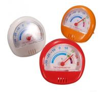 Misuratore di temperatura per montaggio a parete, 6,5 cm, in plastica ABS | Analogico per il design del quadrante, no per batteria necessaria, gamma da -30 a 40 °C, lettura rapida a colpo d'occhio