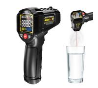 Misuratore Di Temperatura Portatile: Termometro Digitale, Indicatore Precisione No-touch Con Lettura Istantanea E Del Punto | Per La Cottura Forno Pizza, Cucina Domestica, HVAC Industriale,