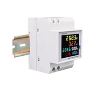 Misuratore di tensione 220V 380V 6IN1 Din Rail Monitor AC Corrente Fattore di potenza Energia elettrica attiva Misuratore di frequenza D52-2066(40-300V External CT)