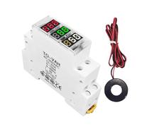 Misuratore di tensione amperometro Din Rail da 18 mm AC 40-500 V 220 V 380 V Indicatore modulare trifase monofase LED Display digitale Rilevatore(TO-VAH)