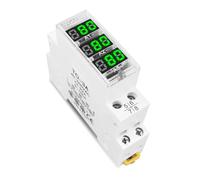 Misuratore di tensione, amperometro, indicatore modulare monofase, trifase, LED, display digitale, rilevatore, guida 18 mm, AC 40-500 V, 220 V, 380 V(TO-3A)