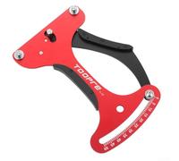 Misuratore di tensione dei raggi della bicicletta, strumenti di misurazione per riparazione ruote di bici da strada, in lega di alluminio, con finitura CNC (rosso)
