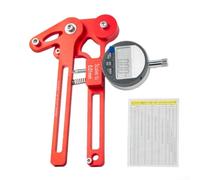 Misuratore di tensione dei raggi per ruote da strada e mountain bike, funziona con modelli di raggi standard e larghezze della flangia del mozzo (orologio elettronico rosso)