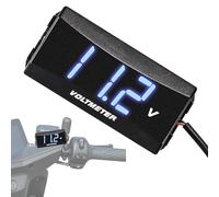 Misuratore Di Tensione Della Batteria Da 12 V - Voltmetro Digitale Impermeabile Con Display A LED, Monitor Compatto Per Auto, Moto, Camion, Barche | Strumento Di Prova Durevole Per Veicoli Marittimi E