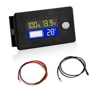 Misuratore di tensione della capacità della batteria per batterie agli ioni di litio e ai polimeri con sensore esterno per camper, uso solare e marino (24 V)