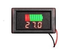 Misuratore di tensione digitale 12-60V LED Dual Display Voltmetro | Il display a LED a doppia fila mostra sia il livello di potenza che la tensione esatta a colpo d'occhio per letture rapide e