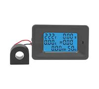 Misuratore di tensione digitale LCD 6 in 1, pannello di monitoraggio della corrente e della potenza CA con induttore mutuo per circuiti da 110-250 V e 100 A, display dell’energia