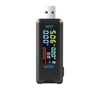 Misuratore di tensione e corrente USB Type-C 10 in 1 con display digitale, tester for caricabatterie, amperometro-volt DC 4,5-36 V 0-8 A(USB)