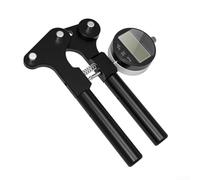 Misuratore di tensione professionale per ruote di biciclette, meccanico per calibro a quadrante con impugnatura in legno, strumento di precisione per correzione del cerchio di mountain bike e bici da