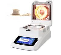 Misuratore di umidità, analizzatore alogeno portatile per test rapidi del contenuto solido alimentare e agricolo con 3 opzioni di spegnimento