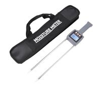 Misuratore di umidità del cotone Tester portatile con display LCD digitale portatile per la misurazione della conservazione dei semi di cotone Acciaio inossidabile ABS