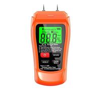 Misuratore di umidità del legno Tester di umidità del legno Igrometro Rilevatore di umidità del legno Tester digitale di densità albero Controlli Non Distruttivi(MT18 Orange LCD)