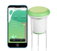 Misuratore di umidità del suolo intelligente: Zigbee tester del suolo con sensore di umidità/temperatura, controllo app Smart Life, dati affidabili, Hub Tuya Zigbee richiesto, sensore di umidità del