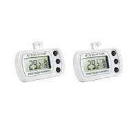 Misuratore di umidità del suolo, Termometro Per Frigorifero Con Display LCD Max Min Record Digitale Per Congelatore Monitor Della Temperatura Impermeabile Gancio,Tester PH del suolo(2pcs White)