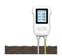 Misuratore di umidità del terreno, Misuratore del terreno LCD digitale PH Umidità Temperatura Tester Doppio ago Rilevatore di acidità for idroponica in vaso per giardinaggio e agricoltura