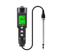 Misuratore di umidità, Digital EC/Temp Soil Tester 0.00~10.00mS/cm Misuratore di conducibilità Sensore Analizzatore terra con impianto ATC Giardino all'aperto(EC-8801BB)
