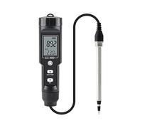 Misuratore di umidità, Digital EC/Temp Soil Tester 0.00~10.00mS/cm Misuratore di conducibilità Sensore Analizzatore terra con impianto ATC Giardino all'aperto(EC-8801B)