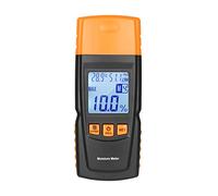 Misuratore di umidità digitale 3 in 1 per legna da ardere, analizzatore di temperatura ambiente + umidità + tester di umidità del legno con illuminazione di fondo per la lavorazione del legno segato