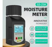 Misuratore di umidità digitale intelligente per cereali Tester di umidità per 25 tipi di cereali Mais Caffè Semi di grano Igrometro Analizzazione dell'umidità