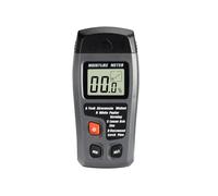 Misuratore di umidità digitale, Misuratore di umidità del legno a 4 modalità di misurazione, due pin, 0-99,9%, display LCD preciso, rilevatore di umidità da parete,per legno e cartone(Gray)