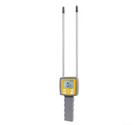 Misuratore di umidità digitale per foraggio, con doppie sonde per erba paglia pascolo crusca gamma di test contenuto 0 - 80% con display LCD retroilluminato sacchetto di immagazzinaggio