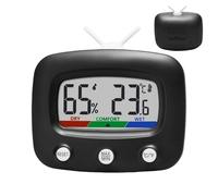 Misuratore di umidità interno, idrometro elettronico, misuratore di temperatura igrometro digitale a forma di TV, misuratore di umidità temperatura domestica per la stanza