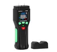 Misuratore di Umidità, Mastfuyi Rivelatore di Umidità con Pin Sostituibile e Misurazione della Temperatura, display LCD a Colori con Allarme Visivo, Rilevatore di Umidità per Legni, Muri e Pavimenti