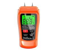 Misuratore di umidità MT-10 EMT01 Misuratore di umidità del legno Tester di umidità del legno Igrometro Rilevatore di umidità del legno Tester digitale della densità'albero Grigio(MT18 Orange LCD)