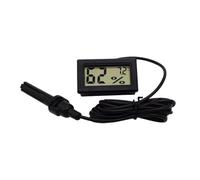 Misuratore Di Umidità - Termometro Digitale | Sonda Di Temperatura | Display Digitale LCD Temp E Misuratore Di Umidità | Strumento Di Misurazione Del Serbatoio Del Drago Barbuto E Umidità Per Il Labo