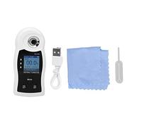 Misuratore di Zuccheri Digitale Portatile - 593, Precisione Elevata 0-50% - Compensazione Temperatura, Display Retroilluminato per Alimentare e Frutta