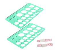 Misuratore Diametro Tettarella Silicone, Righello per Coppe Allattamento | Strumento Compatto e Portatile per Mamme, Facile da Usare, Colore Verde, come Regalo