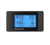 Misuratore digitale 20A/50A/100A/200A DC8-100V Voltmetro Amperometro LCD 4 in 1 DC Tensione Corrente Potenza Energia Rilevatore Amperimetro Shunt(100A White)