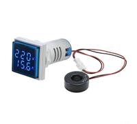 Misuratore Digitale 3 in 1 AC 60-500V 0-100A(blue) | Misura tensione, per corrente e per frequenza simultaneamente, range AC 60-500V, 0-100A, per ideale per quadri elettrici