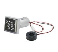 Misuratore Digitale 3 in 1 AC 60-500V 0-100A(white) | Misura tensione, per corrente e per frequenza simultaneamente, range AC 60-500V, 0-100A, per ideale per quadri elettrici