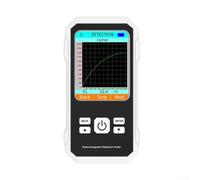 Misuratore digitale 3 in 1 per campi elettromagnetici RF, rilevatore di radiazioni RF con grande schermo a colori, blocco dati e allarme per casa e ufficio Indust (bianco)