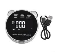 Misuratore digitale con display LCD, portata 200 m, ± 4 mm | Precisione, 5 unità mm/cm/m/in/ft, per ricarica USB-C, retroilluminazione, memorizzazione dati per costruzione e fai da te