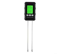 Misuratore digitale del suolo 6 in 1 funzione con display retroilluminato per controllare la temperatura pH umidità nutrizione luce solare e fertilità per la cura del giardino all'aperto