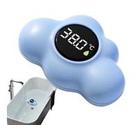 Misuratore digitale della temperatura del bagno, misuratore di precisione impermeabile, termometro digitale a forma di nuvola, con display a LED, per la casa, la cameretta dei bambini, la doccia, la