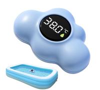 Misuratore digitale della temperatura dell'acqua per il bagno,Termometro Impermeabile E Preciso - A Forma di Nuvola Galleggiante Vasca Da Bagno Con Display LED - Per Bambini, Doccia, Bagno, Cameretta