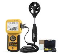 Misuratore digitale della velocità del e del volume 'aria, anemometro USB/portatile con registratore dati e custodia for il trasporto