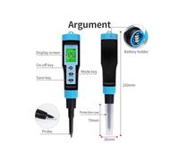 Misuratore digitale di pH for alimenti, sensore ad alta precisione 0,01, tester di acidità e temperatura, penna di rilevamento 0-14 pH for alimenti, frutta, formaggio, carne e conserve.,Precisione mi