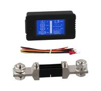 Misuratore digitale di tensione CC con display LCD, tester di capacità e contatore Coulomb per sistemi solari, analizzatore di potenza RC automobilistico con (300A)